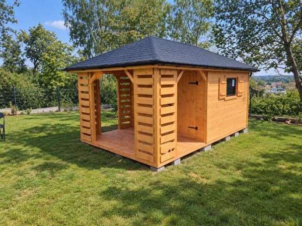 Domek narzędziowy z altaną Łukasz 3x5 m