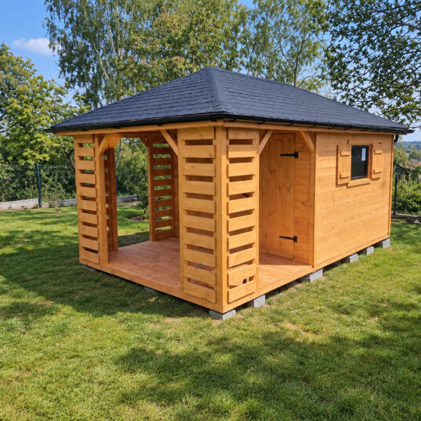Domek narzędziowy z altaną Łukasz 3x5 m