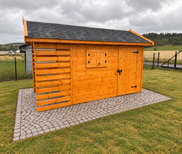 Domek narzędziowy z drewutnią Amadeusz II 2x4 m