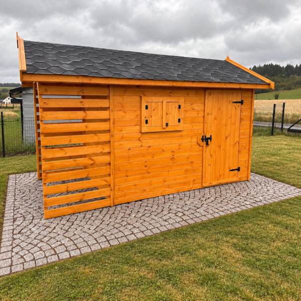 Domek narzędziowy z drewutnią Amadeusz II 2x4 m