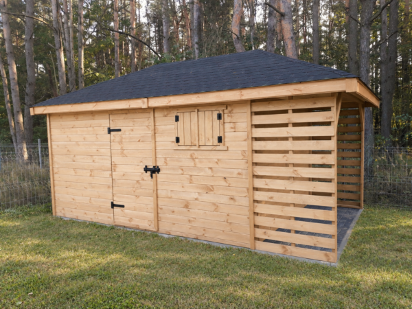 Domek narzędziowy z drewutnią Amadeusz 3x5 m
