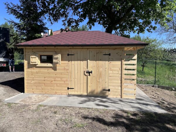 Domek narzędziowy z drewutnią Amadeusz 3x4.5 m - obrazek 3