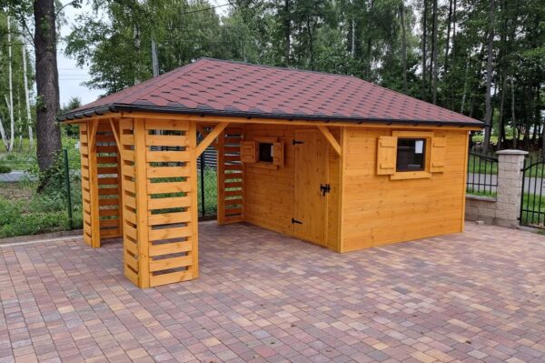 Domek narzędziowy z altaną Łukasz 3x6 m - obrazek 5