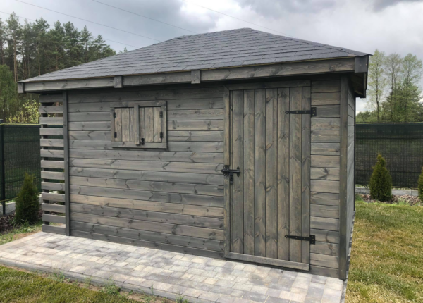 Domek narzędziowy z drewutnią Amadeusz 3x4.5 m - obrazek 2