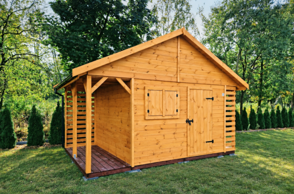 Domek narzędziowy z drewutnią Adam 3x4.5 m - obrazek 3