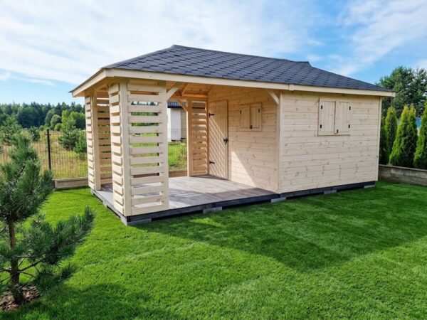 Domek narzędziowy z altaną Łukasz 3x6 m - obrazek 2