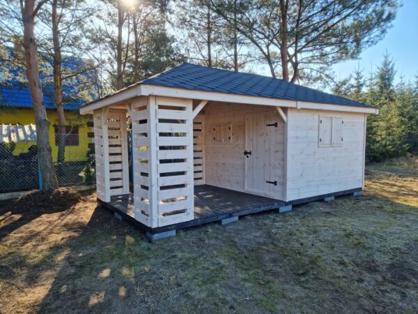 Domek narzędziowy z altaną Łukasz 3x6 m - obrazek 3