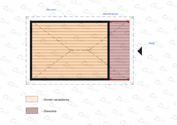 Domek narzędziowy Amadeusz II 3x3,5 - obrazek 4