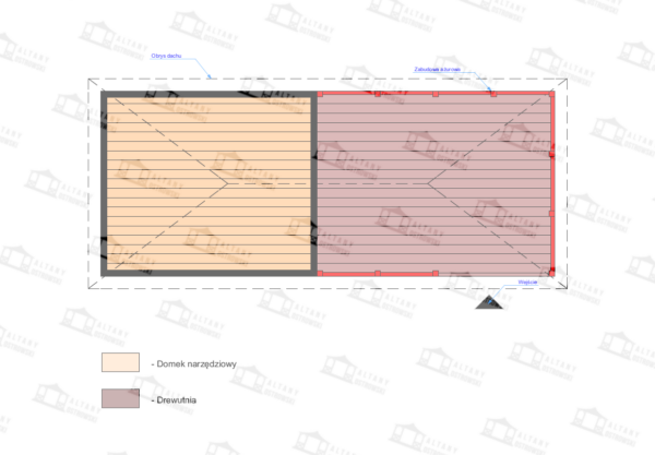 Domek narzędziowy Amadeusz II 3x8 - obrazek 5