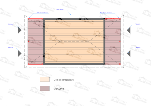 Domek narzędziowy Adam 3x4,5 - obrazek 8