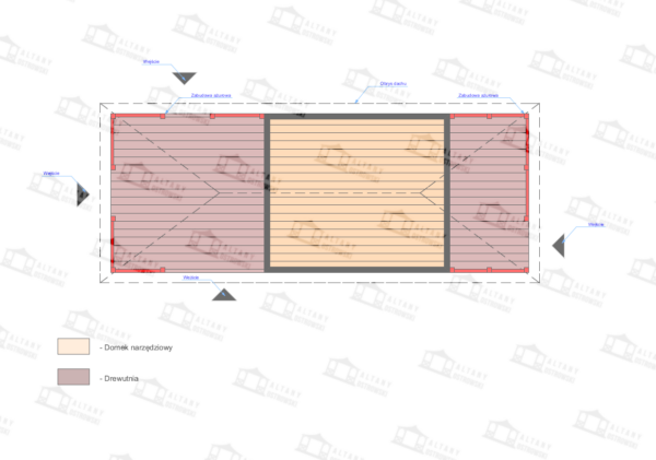 Domek narzędziowy Igor 3x7,5 - obrazek 11