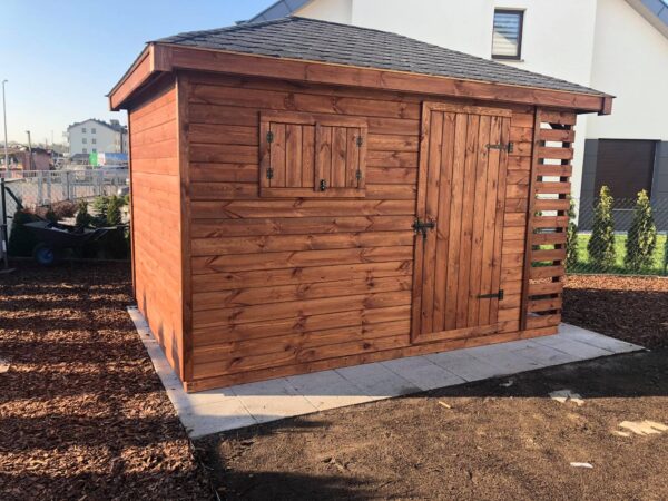 Domek narzędziowy z drewutnią Amadeusz 2.5x3.5 m