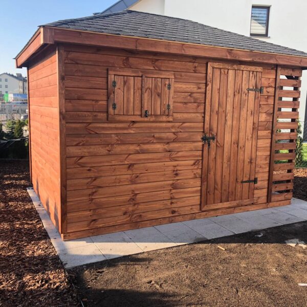 Domek narzędziowy z drewutnią Amadeusz 2.5x3.5 m