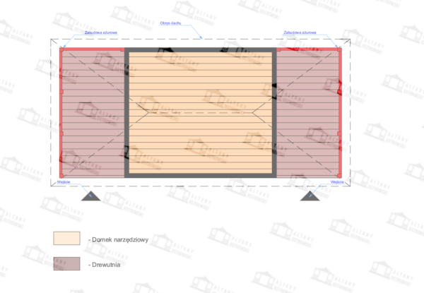 Domek narzędziowy Hubert II 3x8 - obrazek 5