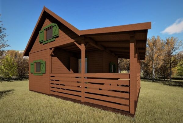 Domek Letniskowy Daniel 4x5 + 1,5x5 taras - obrazek 5