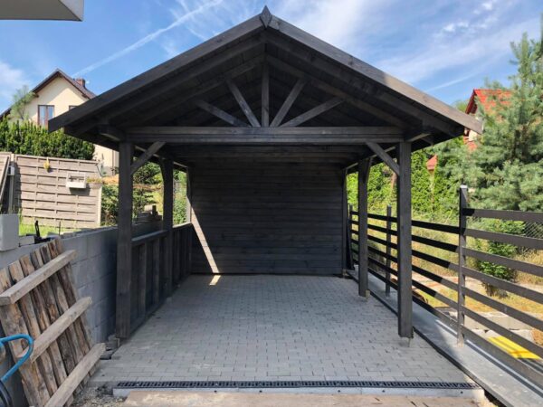 Wiata Samochodowa Ewelina 3x5 + Domek Narzędziowy 3x1 - obrazek 2