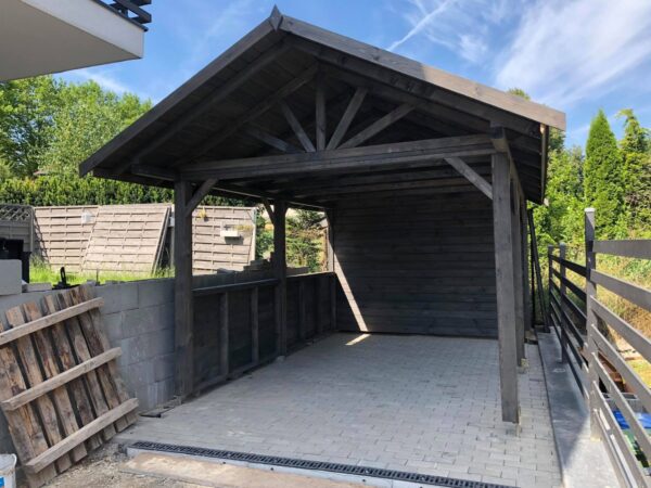 Wiata Samochodowa Ewelina 3x5 + Domek Narzędziowy 3x1 - obrazek 3