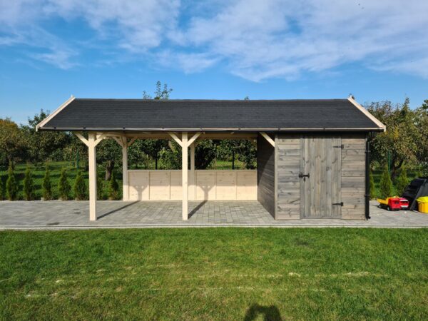 Wiata Samochodowa Ewelina 3,5x6 + Domek Narzędziowy 3,5x1,5 - obrazek 6
