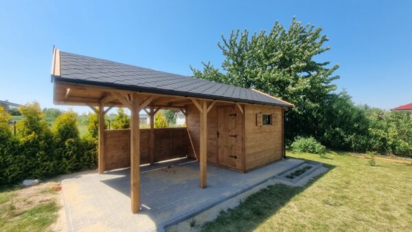 Wiata Samochodowa Ewelina 3x5 + Domek Narzędziowy 3x1 - obrazek 10