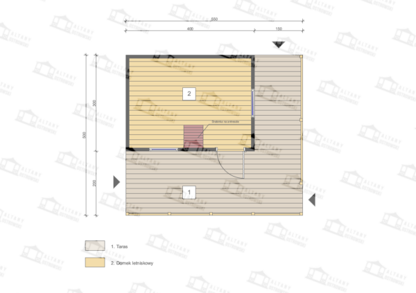 Domek Letniskowy Daniel II 4x5 + 1,5x5 taras - obrazek 7