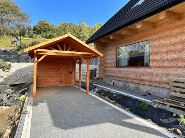 Wiata Samochodowa Ewelina 3x5 + Domek Narzędziowy 3x1 - obrazek 4