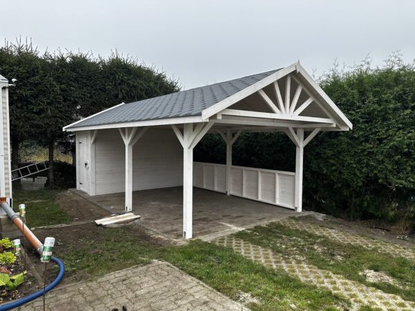 Wiata Samochodowa Ewelina 3x5 + Domek Narzędziowy 3x1 - obrazek 14