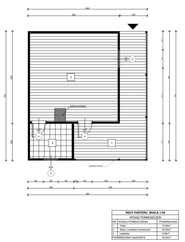 Domek Letniskowy Daniel 5x7 + 1,5x7 taras - obrazek 9