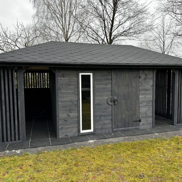 Domek narzędziowy z drewutnią Hubert V 3x6 m