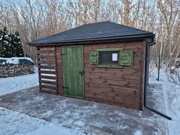 Domek narzędziowy z drewutnią Amadeusz 3x4 m - obrazek 4