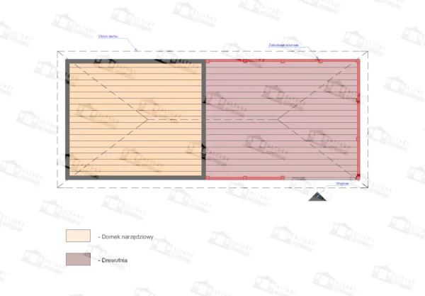 Domek narzędziowy Hubert IV 3x9 - obrazek 4