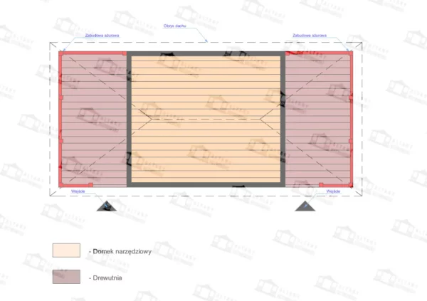 Domek narzędziowy Hubert V 3x6 - obrazek 5