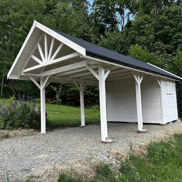 Wiata samochodowa Ewelina II (Dach 35°)