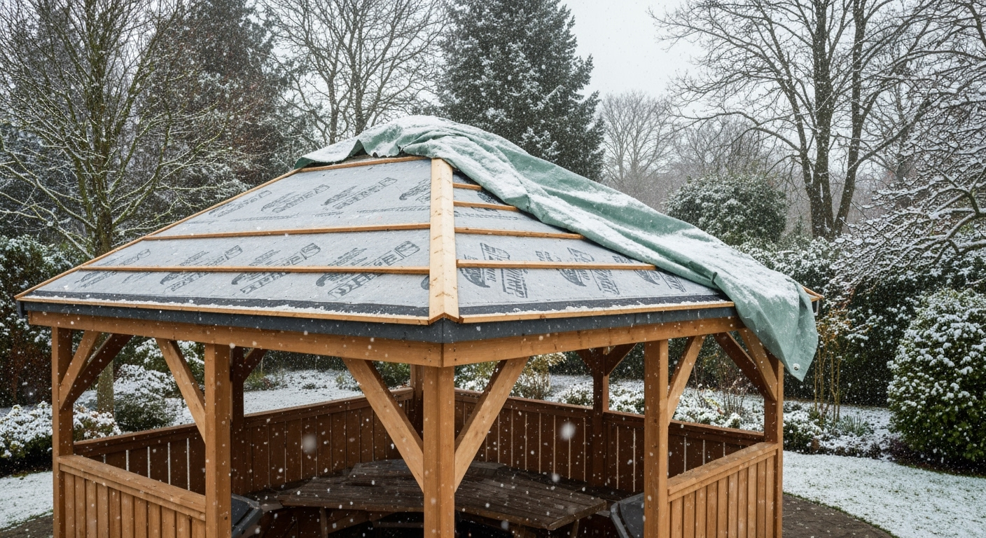 Jak zadbać o rynny i dach altany przed zimą - praktyczny przegląd krok po kroku 2