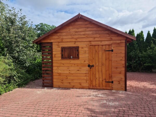 Domek narzędziowy z drewutnią Adam II 3x3.5 m