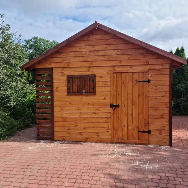 Domek narzędziowy z drewutnią Adam II 3x3.5 m