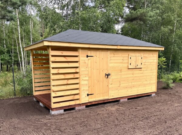 Domek narzędziowy z drewutnią Amadeusz 2x5 m
