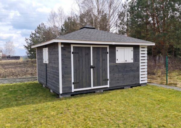 Domek narzędziowy z drewutnią Amadeusz 4.5x4.5 m