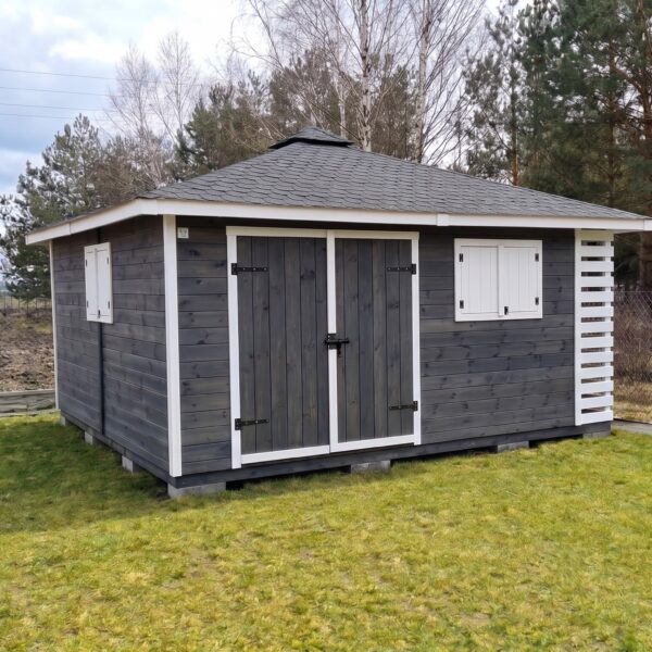 Domek narzędziowy z drewutnią Amadeusz 4.5x4.5 m