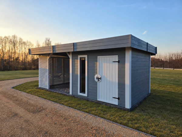 Domek narzędziowy z altaną Dominik 3x6 m - obrazek 3