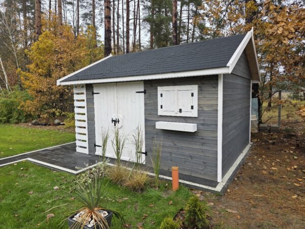 Domek narzędziowy z drewutnią Amadeusz II 3x3.5 m - obrazek 3