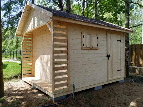 Domek narzędziowy z drewutnią Amadeusz II 3x3.5 m - obrazek 4